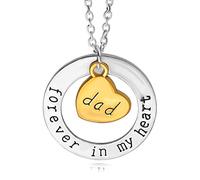 LAYCHEN Je t'aime pour Toujours dans Mon Coeur Famille Papa Maman Fille Soeur Tante Collier Chaîne Créative Femmes Bijoux Accessoires Pendentif