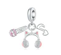 LAYCHEN Nouveau Casque De Noël Mignon Chat Et Abeille Tournesol Fit Diy Original Bracelet Pendentif Femmes Bijoux