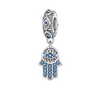 LAYCHEN Nouveaux Bijoux En Perles Incrustées De Pierres, Isolement De L'œil De Fatima, Compatible Avec Bracelet Et Collier, Cadeaux Pour Femmes Et Sœurs