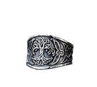 LAYCHEN Nouvelles Bagues pour Hommes Viking Amulette Arbre De Vie Bague pour Adolescents Mode Bijoux pour Cadeau