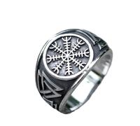 LAYCHEN Nouvelles Bagues pour Hommes Viking Odin Trinity Noeud Celtique Bague pour Adolescents Amulette Bijoux Cadeau