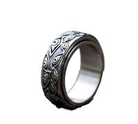 LAYCHEN Nouvelles Bagues Rotatives pour Hommes Mythologie Japonaise Yeux Sculptés Bague pour Adolescents Bijoux De Mode