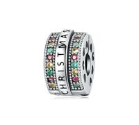 LAYCHEN Nouvelles Perles Originales, Boucle De Positionnement, Adaptées Aux Bracelets À Breloques Joyeux Noël, Colorées, Fabrication De Bijoux Fins À Faire Soi-même