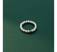 LAYCHEN Original 925 Argent Sterling Synthèse Perle Or Perles Bague pour Les Femmes Mariage Fine 927 Bijoux en Argent