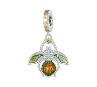 LAYCHEN Pendentif Abeille Citron En Argent Sterling 925, Breloque Insecte Pour Bracelet Et Jonc Original Pour Femme, Bijoux Fins