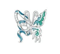 LAYCHEN Pendentif Animal En Argent Sterling 925, Breloques En Émail Serpent Et Papillon, Compatibles Avec Les Bracelets Pour Femmes