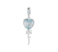 LAYCHEN Pendentif Ballon En Forme De Cœur En Argent Sterling 925, Compatible Avec Bracelets, Colliers, Breloques, Perles, Bijoux, Cadeau Pour Femmes Et Filles