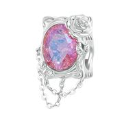 LAYCHEN Pendentif Cœur Rose En Argent Sterling 925, Perles Papillon Et Rose, Pour Bracelet Original, Accessoires Diy