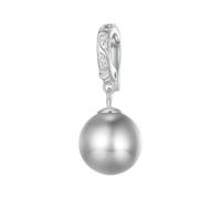 LAYCHEN Pendentif En Argent Sterling 925 Avec Perle De Coquillage De Qualité Lune Et Étoile Pour Bracelet Et Collier Pour Femme, Bijoux Fins À Faire Soi-même