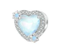 LAYCHEN Pendentif Flocon De Neige En Argent Sterling 925, Perles Arc-en-ciel Glacées, Pour Bracelet Et Jonc Pour Femme, Cadeau D'anniversaire, Bijoux Fins