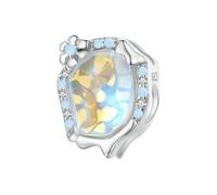 LAYCHEN Pendentif Flocon De Neige En Argent Sterling 925, Perles Arc-en-ciel Glacées, Pour Bracelet Et Jonc Pour Femme, Cadeau D'anniversaire, Bijoux Fins