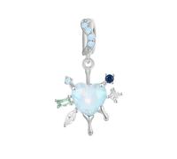 LAYCHEN Pendentif Flocon De Neige En Argent Sterling 925, Perles Arc-en-ciel Glacées, Pour Bracelet Et Jonc Pour Femme, Cadeau D'anniversaire, Bijoux Fins