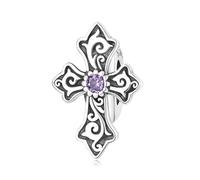 LAYCHEN Pendentif Jésus Et Croix En Argent Sterling 925 Pour Femme, Compatible Avec Bracelets Et Joncs Diy, Collection De Breloques Croix Vintage, Bijoux Fins