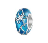 LAYCHEN Pendentif Libellule Délicat En Argent Sterling 925, Perles D'abeille Jaunes, Pour Bracelets Et Joncs Pour Femmes, Bijoux Fins À Faire Soi-même