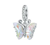 LAYCHEN Pendentif Libellule Délicat En Argent Sterling 925, Perles D'abeille Jaunes, Pour Bracelets Et Joncs Pour Femmes, Bijoux Fins À Faire Soi-même