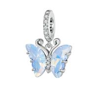 LAYCHEN Pendentif Libellule Délicat En Argent Sterling 925, Perles D'abeille Jaunes, Pour Bracelets Et Joncs Pour Femmes, Bijoux Fins À Faire Soi-même