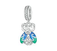 LAYCHEN Pendentif Libellule Délicat En Argent Sterling 925, Perles D'abeille Jaunes, Pour Bracelets Et Joncs Pour Femmes, Bijoux Fins À Faire Soi-même