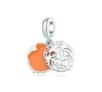 LAYCHEN Pendentif Lion Dominateur Creux À Faire Soi-même, Adapté Au Bracelet À Breloques Original Et Au Collier Pour Femmes, Bijoux Fins