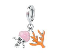 LAYCHEN Pendentif Méduse Corail Mode Greenstone Serpent Lune Automne Gland Iris Pendentif Fête Bricolage Bijoux