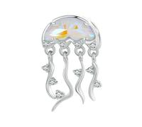 LAYCHEN Pendentif Méduse En Argent Sterling 925, Série Océan, Breloques Queue De Poisson, Pour Bracelets Et Colliers Pour Femmes, Bijoux Fins À Faire Soi-même