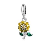 LAYCHEN Pendentif Papillon Aurore En Argent Sterling 925, Idéal Pour La Fabrication De Bracelets Et Colliers, Pendentif Tournesol, Bijoux Fins Pour Femmes