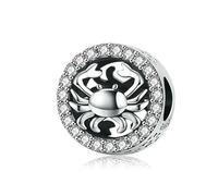 LAYCHEN Pendentif Patte D'animal En Argent Sterling 925 Et Zircone Rose, Breloque En Forme De Cœur, Pour Bracelet Et Collier Pour Femme, Diy