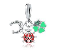 LAYCHEN Pendentif Pour Femme, Élément Insecte, Coccinelle, Libellule, Bijoux Fins Pour Mariage, Fiançailles, Anniversaire, Cadeaux