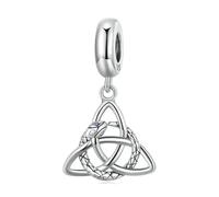 LAYCHEN Pendentif Symbole Celtique En Argent Sterling 925, Idéal Pour Bracelets Et Joncs À Breloques Diy, Breloques Serpent En Argent, Bijoux Fins Pour Femmes