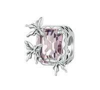 LAYCHEN Pendentifs Animaux En Argent Sterling 925, Breloques Papillon En Oxyde De Zirconium Compatibles Avec Les Bracelets Pour Femmes