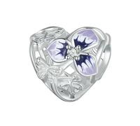 LAYCHEN Pendentifs En Argent Sterling 925 En Forme De Cœur Et De Fleur Pour Femme, Bijoux Fins À Faire Soi-même