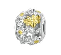 LAYCHEN Pendentifs En Argent Sterling 925 En Forme De Cœur Et De Tournesol Pour Femme, Bijoux Fins À Faire Soi-même