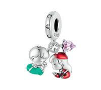LAYCHEN Pendentifs En Argent Sterling 925 Pour Petit Garçon Et Petite Fille, Perles En Forme De Cœur Pour Bracelets Et Colliers Pour Femmes, Accessoires De Bricolage