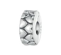 LAYCHEN Perles D'arrêt En Argent Sterling 925 À Motif Cœur Rétro Pour Bracelets Et Joncs Pour Femmes, Accessoires De Bijouterie Fine Diy