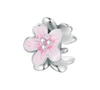 LAYCHEN Perles D'espacement En Argent Sterling 925, Motif Fleur Rose, Breloques Arbre De Vie, Pour La Fabrication De Bracelets Pour Femmes