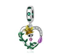 LAYCHEN Perles D'espacement Papillon Et Fleur En Argent Sterling 925 Pour Bracelets Et Joncs Pour Femmes, Collection Printemps, Bijoux Fins
