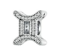 LAYCHEN Perles Porte-bonheur Taureau En Argent Sterling 925, Série Douze Constellations, Pour Bracelets Et Joncs Pour Femmes, Bijoux Fins À Faire Soi-même
