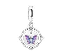 LAYCHEN Platine Vintage Papillon En Zircone, Pendentif Original, Bracelet, Bijoux De Fête, Bricolage, Cadeaux Exquis