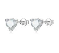 LAYCHEN Trustdavis Boucles D'oreilles À Tige En Argent Sterling 925 Véritable Avec Zircons Colorés En Forme De Cœur Pour Femmes, Bijoux Fins 925, 2024