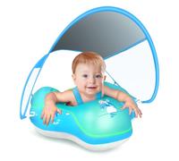 LAYCOL Bouée Bébé de Natation pour Aide à La Natation à la Piscine, Flotteur Gonflable, pour Les Tout-Petits de 6 à 36 Mois (Bleu S)