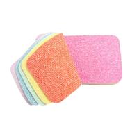 Layered Microfiber Sponge, Peelable Cleaning Pad, 6.69x2.76x0.87 inches, Absorbent Scrubber, Multi Layer Dish Cleaner, Reusable Tool for Kitchen Bowl Pot Household Bathroom Window Washing