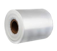 Layflat Tube en polyéthylène - Sacs transparents imperméables sur mesure pour l'emballage et le rangement - Calibre 250, 62,5 mu - Rouleau de 330 m (254 mm)