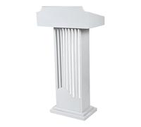 LaYiQimn Podium Podio Pupitre sur Pied, pupitre avec Rangement, Socle Lourd, pour Discours, cérémonies d'ouverture, célébrations et Autres Occasions, Gris
