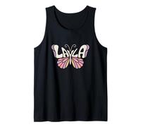 Layla Butterfly - Word Art personnalisé avec nom Mignon Débardeur