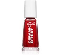 Layla Cosmetics Ceramic Effect vernis à ongles teinte N.6 Milan Red 10 ml