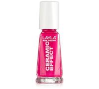 Layla Cosmetics Milano Céramique Effet Vernis à Ongles Dark Pink Fluo 10 ml