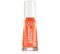 Layla Cosmetics Milano Céramique Effet Vernis à Ongles Orange Fluo 10 ml