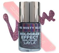 Layla Cosmetics Milano Holog Effet Vernis à Ongles Misty Blush 10 ml
