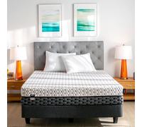 Layla Matelas en mousse à mémoire de forme infusée de cuivre de 25,4 cm, plus frais et plus confortable, rabattable d'un côté doux - l'autre côté ferme moyen, 2 oreillers en mousse à mémoire de forme