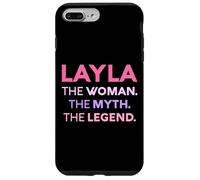 Layla The Woman The Myth Legend Nom personnalisé Femme Coque pour iPhone 7 Plus/8 Plus