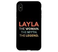 Layla The Woman The Myth Legend Nom personnalisé Femme Coque pour iPhone XS Max